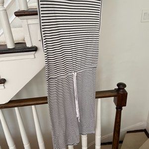 Theory, Black and White Stripe Dress, Small